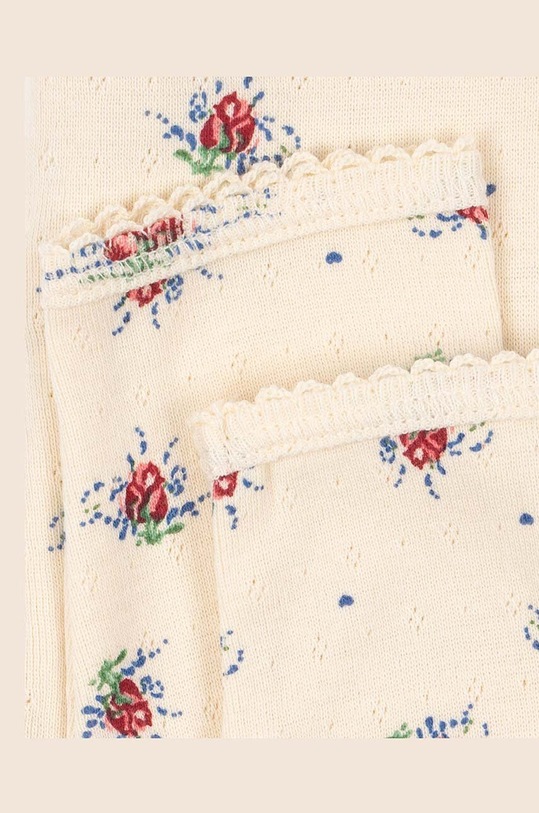 Dječje pamučne tajice Konges Sløjd KS100402 bež