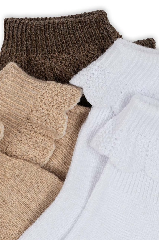 Konges Sløjd skarpetki dziecięce 3-pack KS100033 beżowy SS24