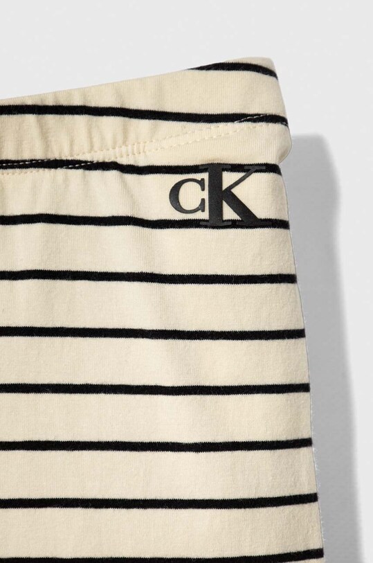 Chłopiec Calvin Klein Jeans legginsy dziecięce IN0IN00139.PPYH beżowy