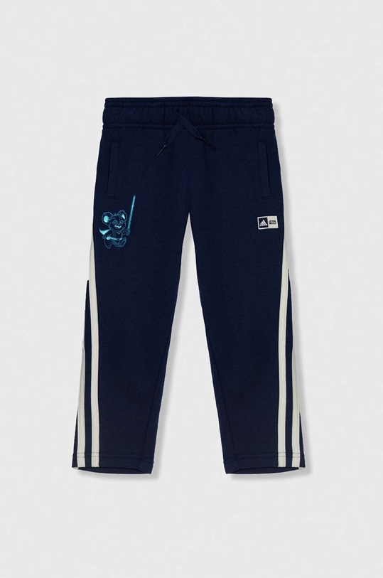 Dětské tepláky adidas pletenina námořnická modř IN7309