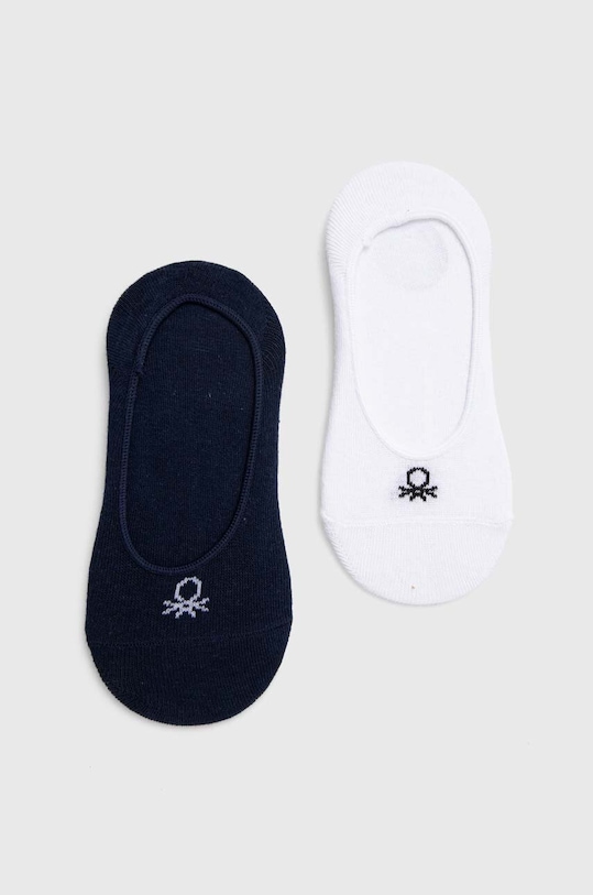 United Colors of Benetton skarpetki dziecięce 2-pack melanż granatowy 6AO30701K.G.Reproposed