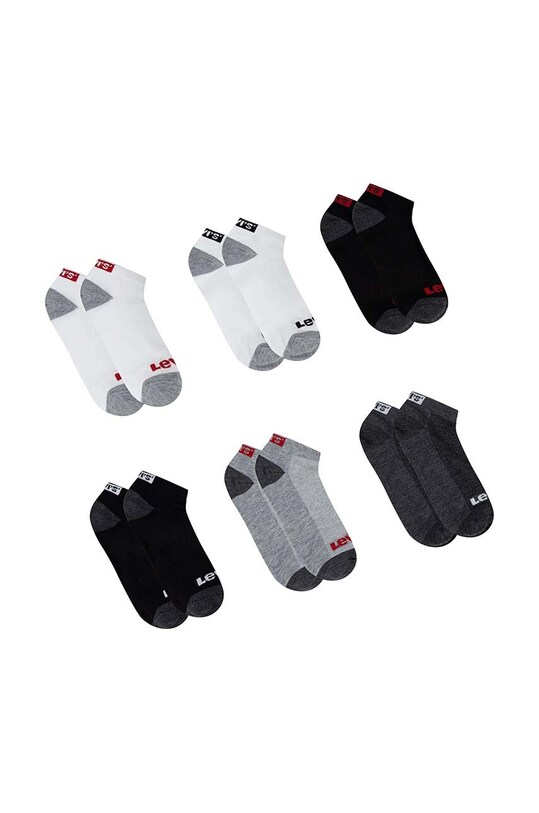 Levi's skarpetki dziecięce LHN BOX TAB LOW CUT 6PK 6-pack skarpetki krótkie czarny BL0267