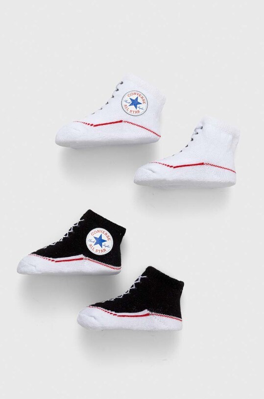 Kojenecké ponožky Converse 2-pack krátké ponožky černá MC0001