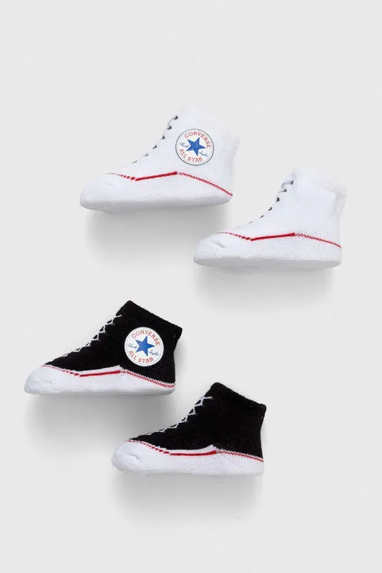 Converse calzini neonato/a pacco da 2 calzini corti nero MC0001