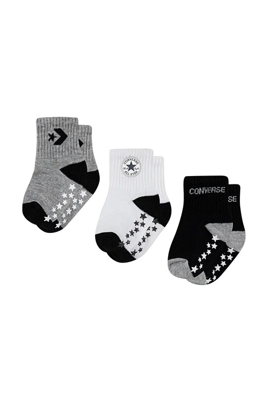 Converse skarpetki niemowlęce 3-pack skarpetki krótkie czarny NC0011