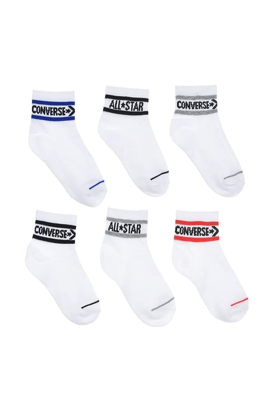 Converse skarpetki dziecięce 6-pack skarpetki krótkie biały UC0155