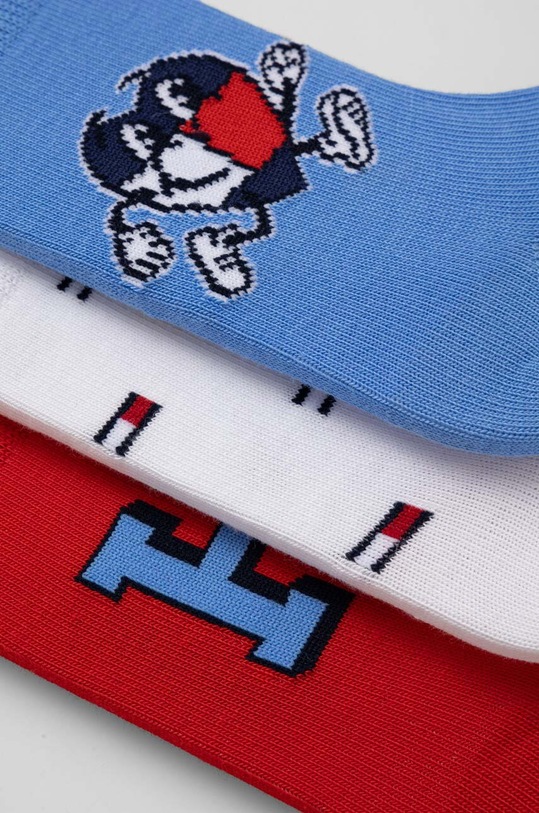 Tommy Hilfiger skarpetki dziecięce 3-pack 701227691.PPYH czerwony SS24