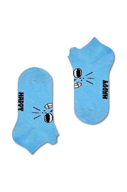 Happy Socks skarpetki dziecięce Kids Low Cat Socks 2-pack P000821 niebieski SS24