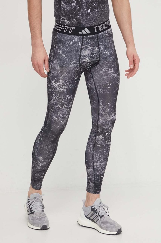 adidas Performance legginsy treningowe Techfit wzorzyste czarny IL7343