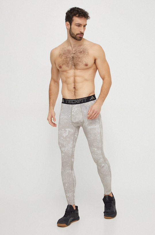 adidas Performance colanți de antrenament Techfit IR8225 verde SS24