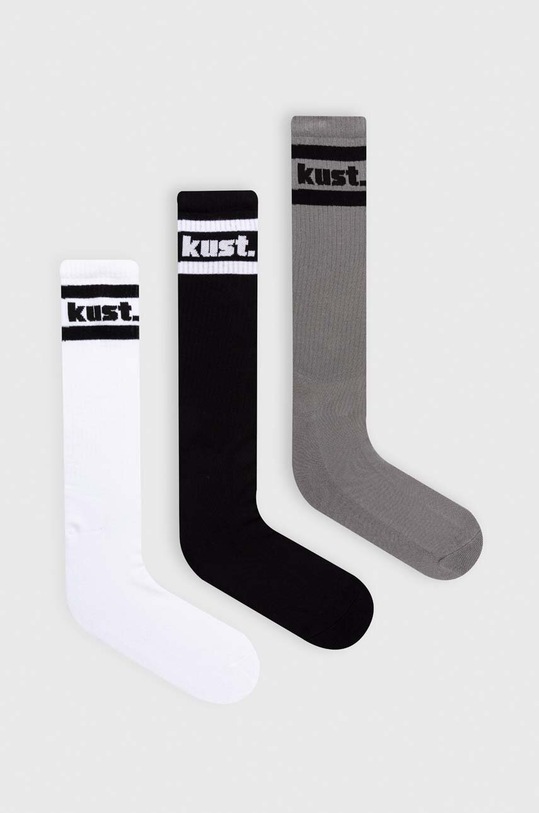 kust. sosete 3-pack sosete lungi negru kust.kneelenght.socks01