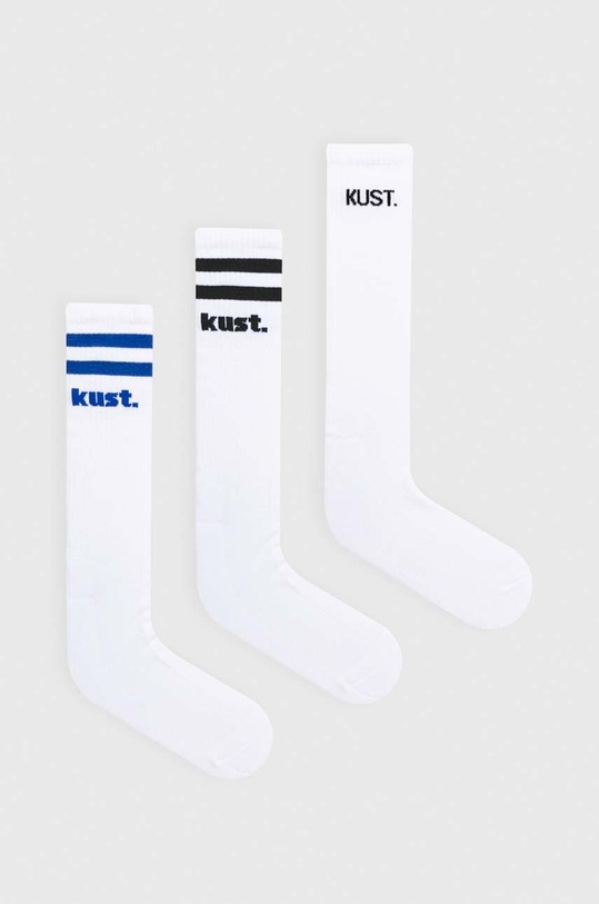 kust. sosete 3-pack sosete lungi alb kust.kneelenght.socks02
