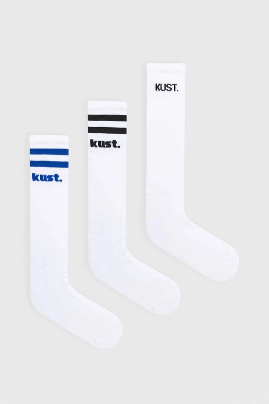 kust. skarpetki 3-pack skarpetki długie biały kust.kneelenght.socks02