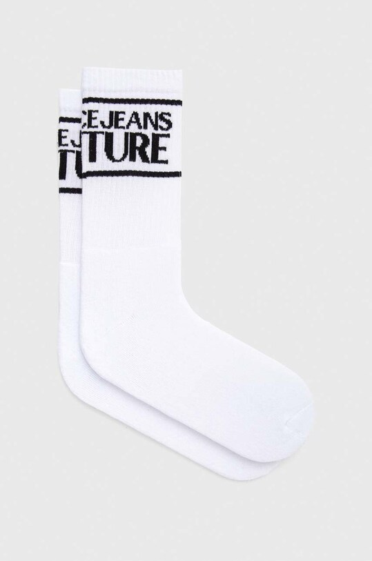 Versace Jeans Couture sosete sosete lungi alb 76GA0J04.ZG079