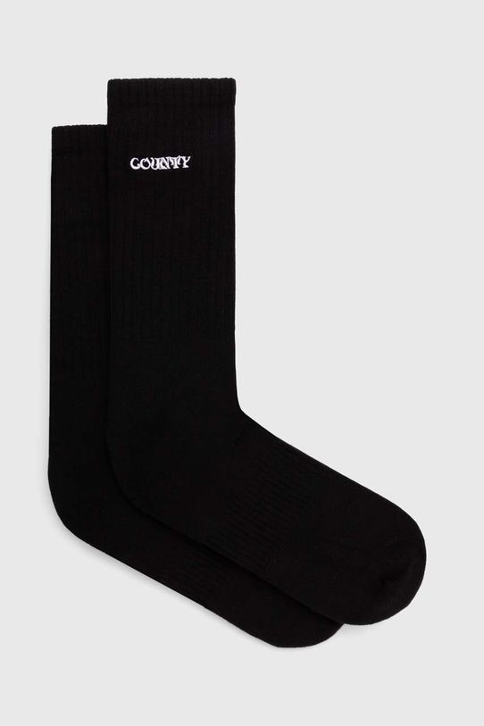 Marcelo Burlon șosete Manifesto Logo Shorts Socks sosete lungi negru CMRA015S24KNI0021001