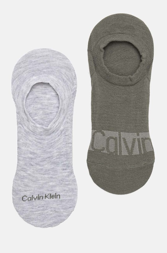 Ponožky Calvin Klein 2-pack krátké ponožky zelená 701226648