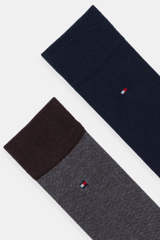 Ponožky Tommy Hilfiger 2-pak 701226104 hnedá AW25