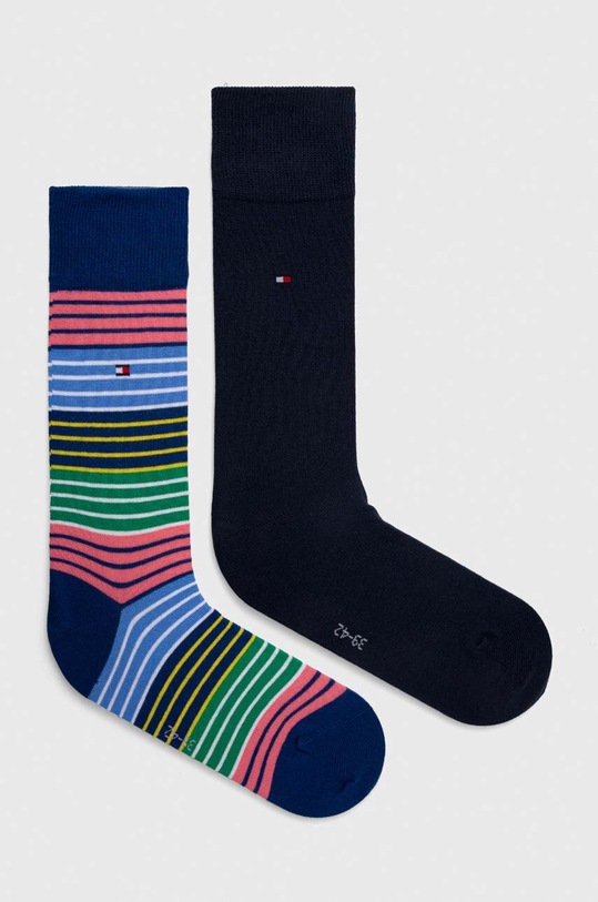 Ponožky Tommy Hilfiger 2-pak dlhé ponožky tmavomodrá 701227286