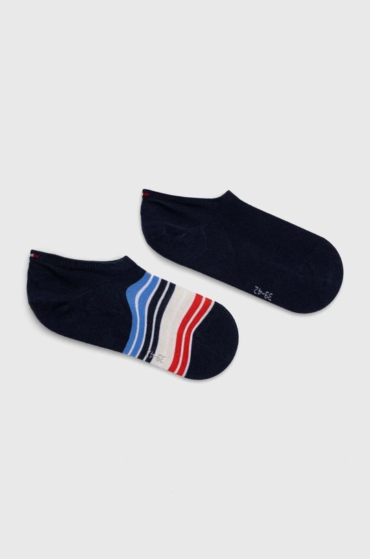 Tommy Hilfiger skarpetki 2-pack wzorzyste granatowy 701227297