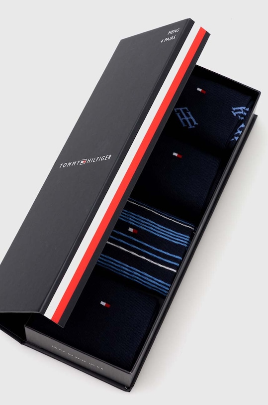 Oblečení Ponožky Tommy Hilfiger 4-pack 701227298 námořnická modř