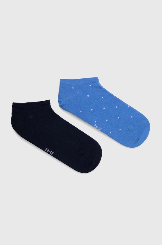 Ponožky Tommy Hilfiger 2-pack jemný vzor modrá 701228534
