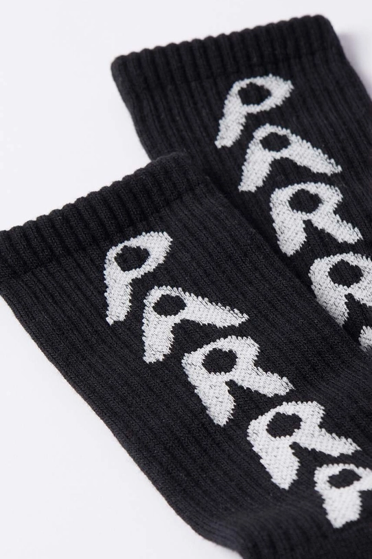 Clothing by Parra socks Hole Logo Crew Socks 51176 black