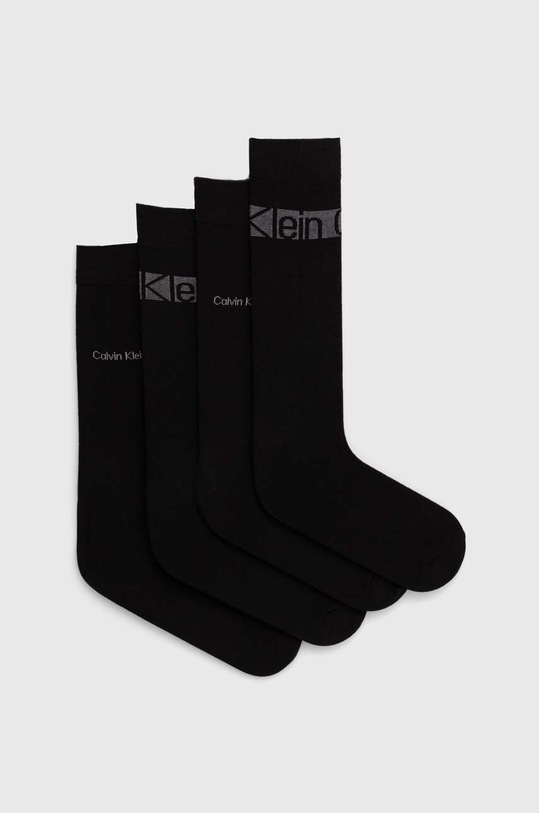 Calvin Klein skarpetki 4-pack skarpetki długie czarny 701229665