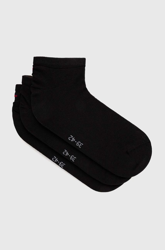 Tommy Hilfiger zokni 3 pár rövid zokni fekete 701227852