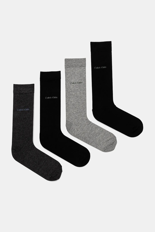 Шкарпетки Calvin Klein 4-pack довгі шкарпетки сірий 701229429