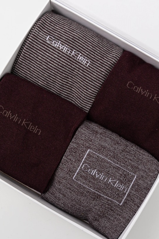 Ponožky Calvin Klein 4-pak 701229430 viacfarebná AW24