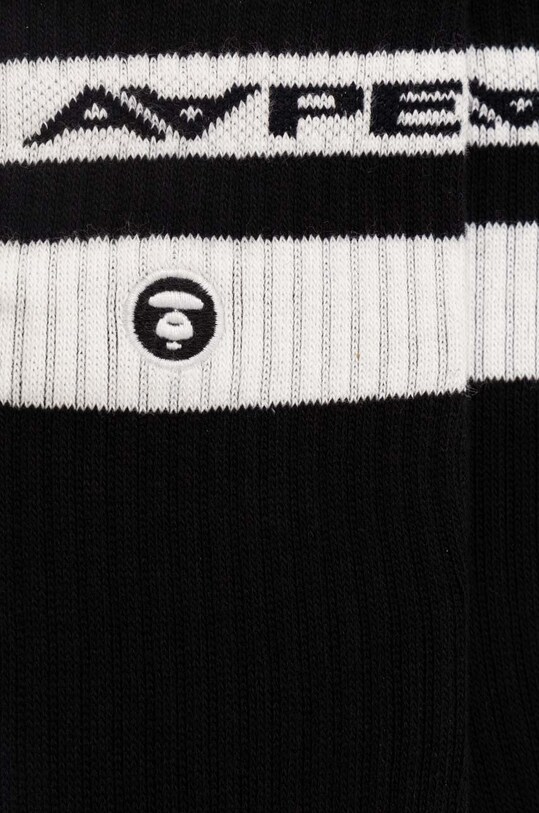 Ponožky AAPE AAPSOM5135XXM čierna SS24