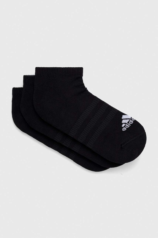 Шкарпетки adidas 3-pack короткі шкарпетки чорний IC1332