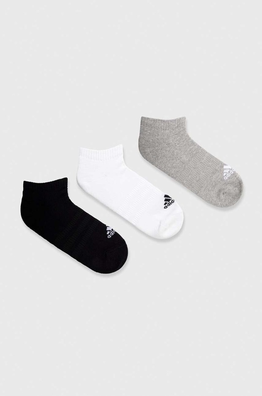 adidas skarpetki 3-pack skarpetki krótkie szary IC1333