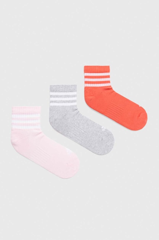 Ponožky adidas 3-pak dlhé ponožky sivá IP2636