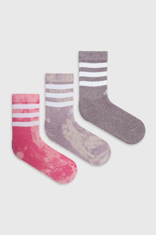 Ponožky adidas 3-pak dlhé ponožky ružová IP2646