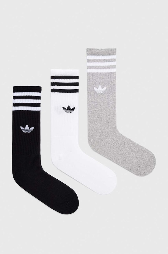 Шкарпетки adidas Originals 3-pack довгі шкарпетки білий IU2653