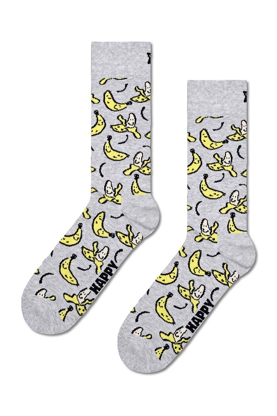 Ponožky Happy Socks Banana Sock dlouhé ponožky šedá P000719