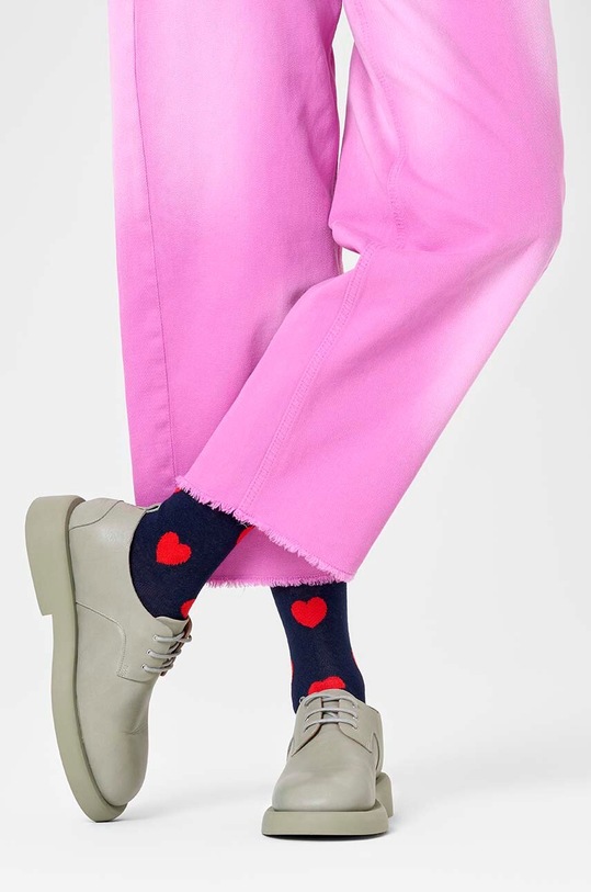 Ponožky Happy Socks Heart Sock P000754 námořnická modř SS24