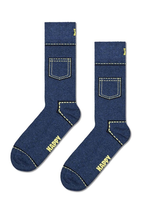 Happy Socks skarpetki Denim Sock skarpetki długie granatowy P000739