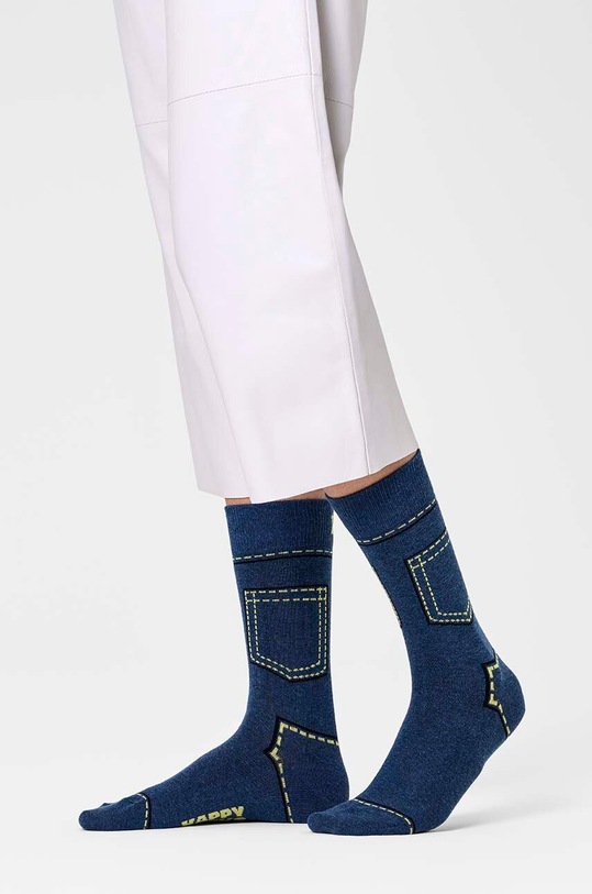 Happy Socks skarpetki Denim Sock P000739 granatowy SS24