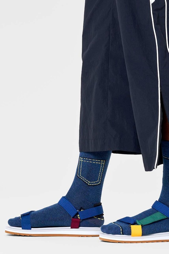Odzież Happy Socks skarpetki Denim Sock P000739 granatowy