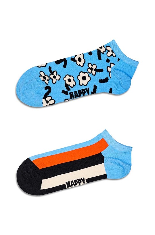 Happy Socks skarpetki Blue Low Socks 2-pack skarpetki krótkie multicolor P000967