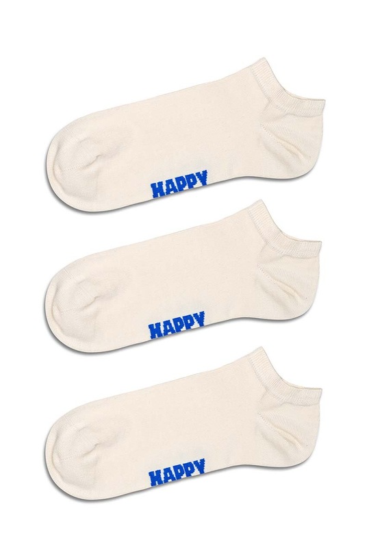 Happy Socks skarpetki Solid Low 3-pack skarpetki krótkie biały P001019