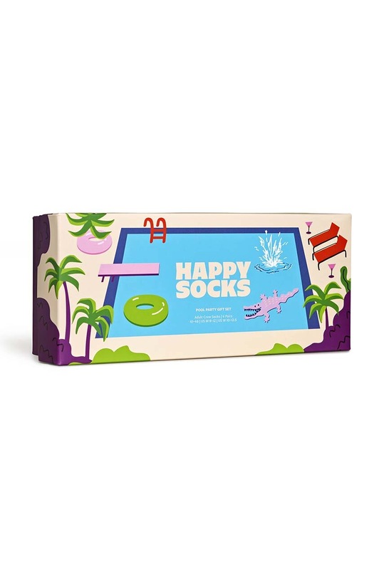 Happy Socks skarpetki Gift Box Pool Party 4-pack P000687