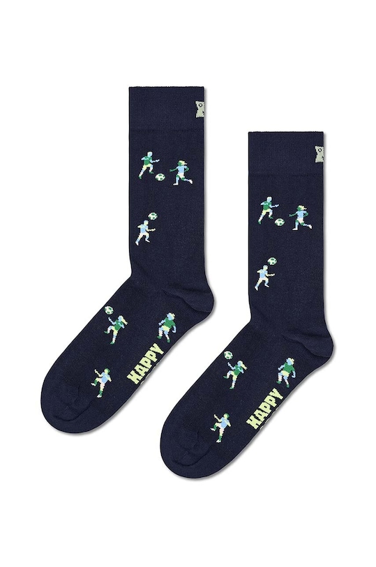 Ponožky Happy Socks Football Sock dlouhé ponožky námořnická modř P001168