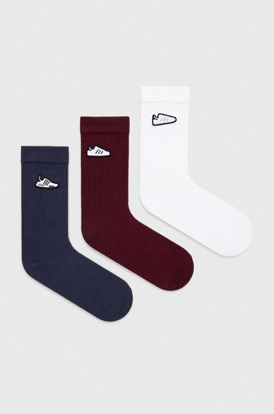 adidas Originals șosete 3-pack sosete lungi alb IT1526