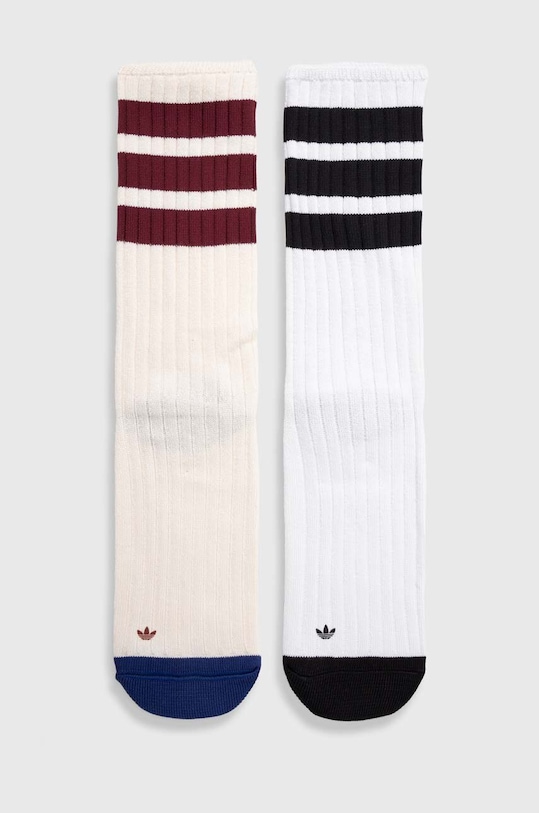 Ponožky adidas Originals 3-pak dlhé ponožky biela IB9170