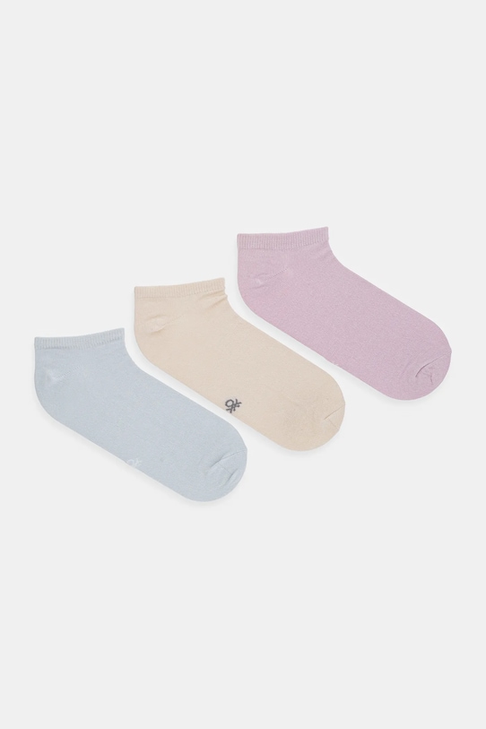 United Colors of Benetton zokni 3 pár rövid zokni bézs 6GRD2701L