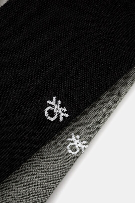 Nogavice United Colors of Benetton 3-pack 6GRD2701M siva AW25