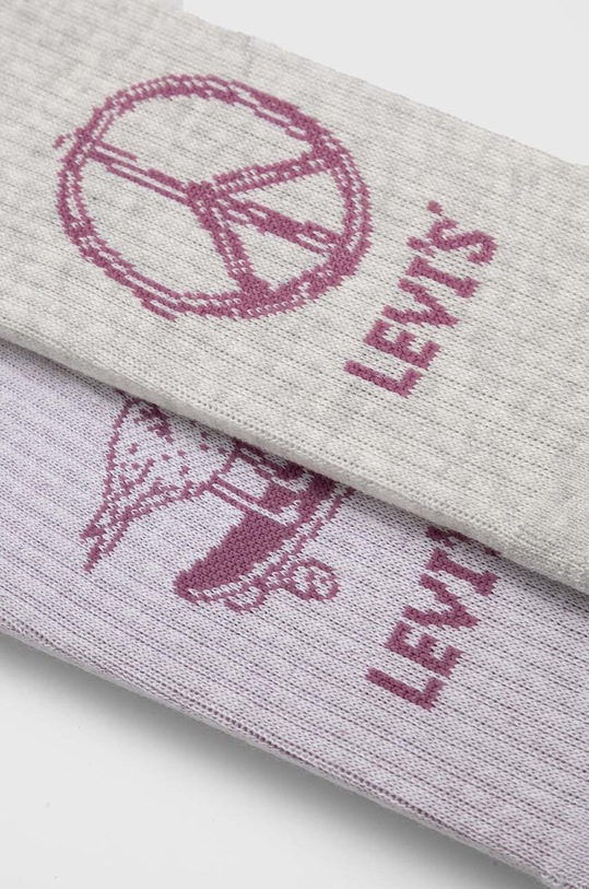 Levi's skarpetki 2-pack 37157.1093 fioletowy SS24